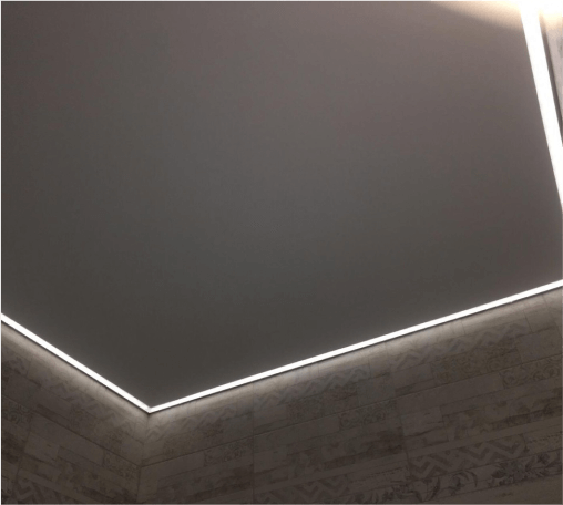 Натяжные потолки с контурной подсветкой